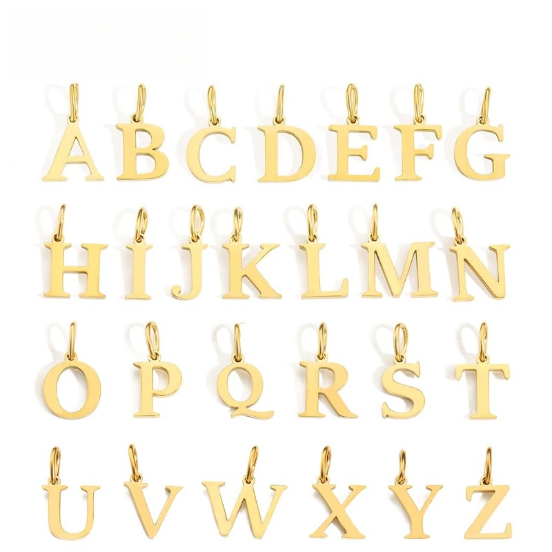 Women Accessories Name In English - DIY カット英語アルファベットネックレスアクセサリー手作りペンダントジュエリーイニシャルネックレス名前