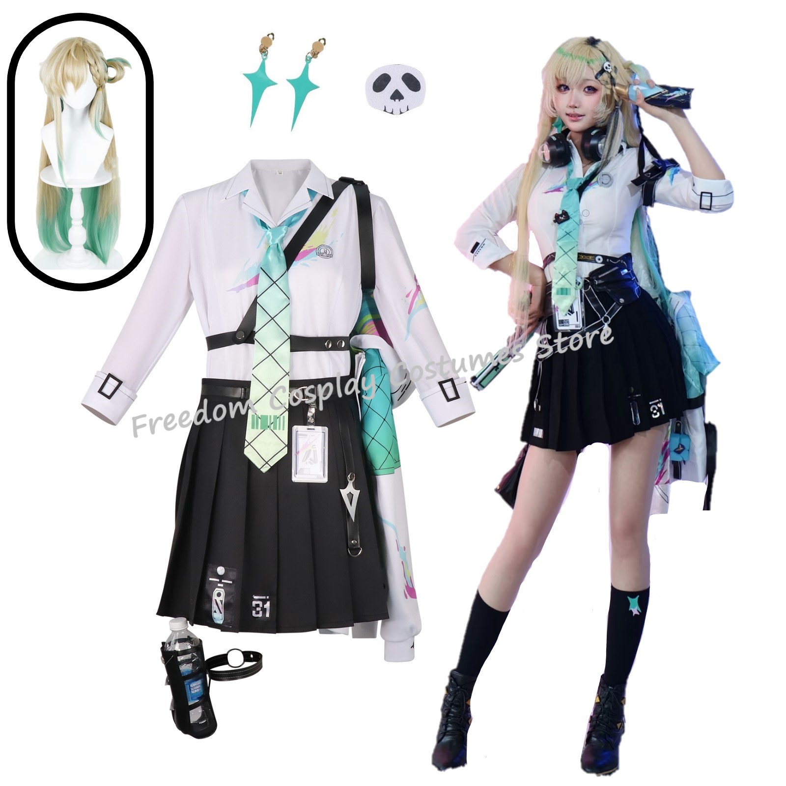 Women'S Accessories For Suit - ゲーム Wuthering Waves Lynae コスプレ衣装ウィッグ女性セクシーな jk