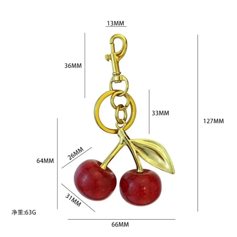 Women'S Accessories Coach - 1個入り トレンディなクリスタルチェリーバッグペンダント、女性用ハンドバッグショルダーバッグキーチェーン装飾アクセサリー、コーチバッグに適合