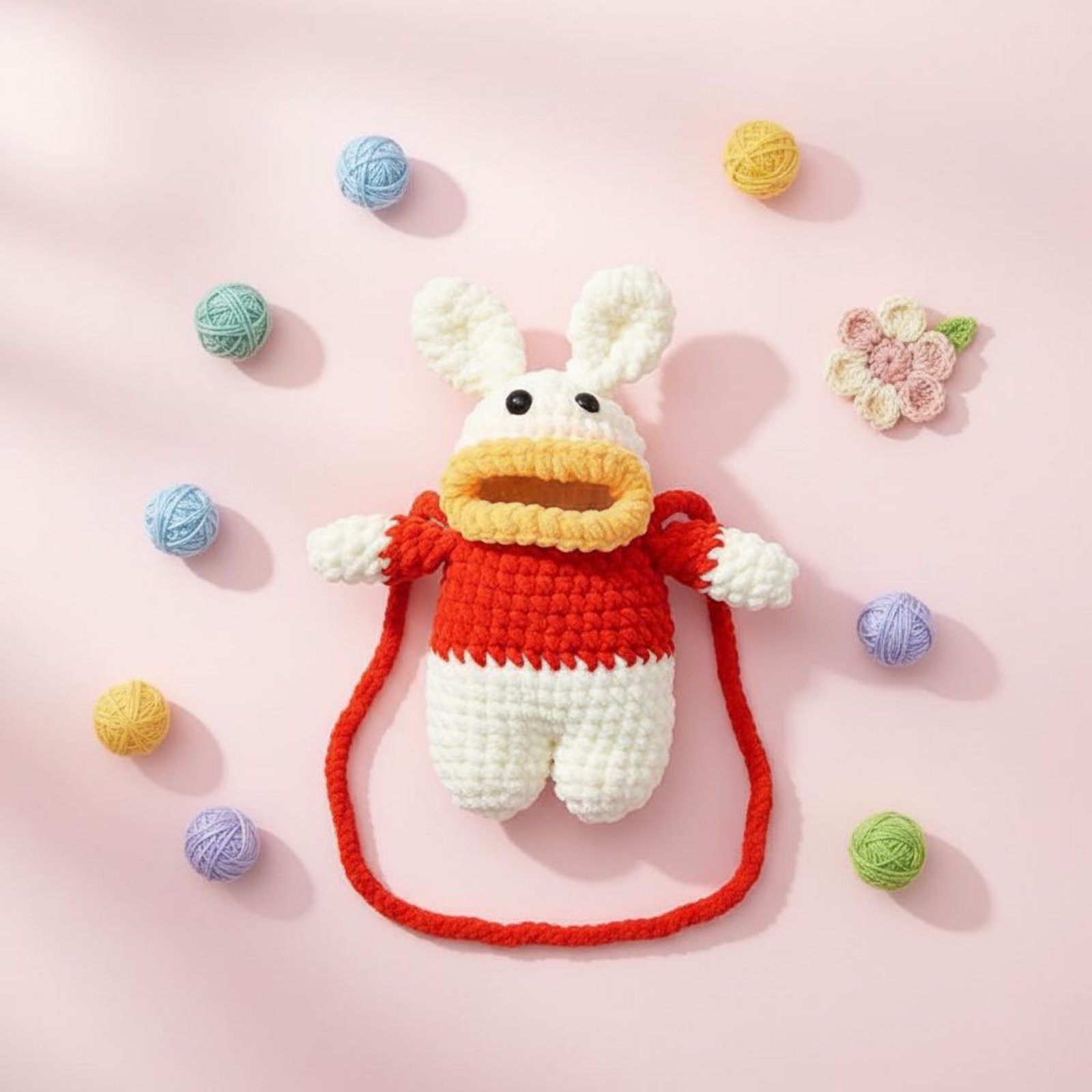 Women Accessories Bag - かぎ針編みカエル型携帯電話バッグ 手編みニットカエルバッグ ファッションアクセサリー 柔らかい糸で軽量 女性用、ショッピング、外出に