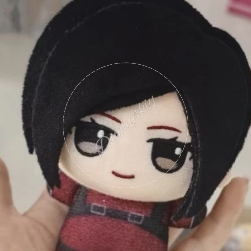 Women'S Key Accessories - 10 センチメートルゲーム RE アダ・ウォン 10 センチメートルちび綿ぬいぐるみフィギュア赤い衣装プリントボディキーホルダーバックパックペンダントハロウィン誕生日ギフト