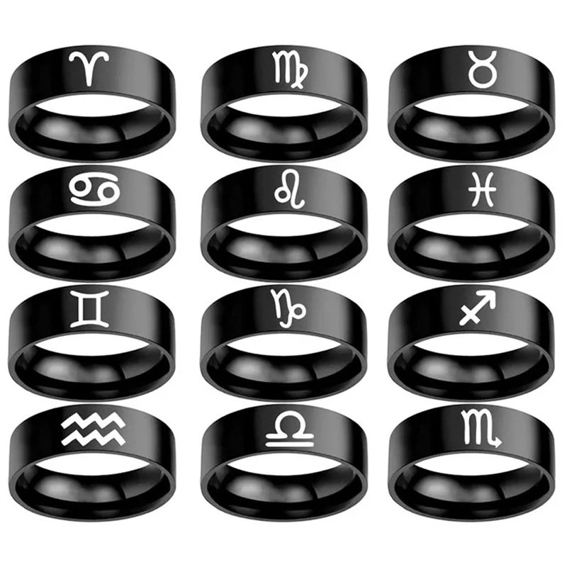 12星座リング ステンレス製 オールドイングリッシュ ホロス - Women Accessories Name In English のレビューと価格