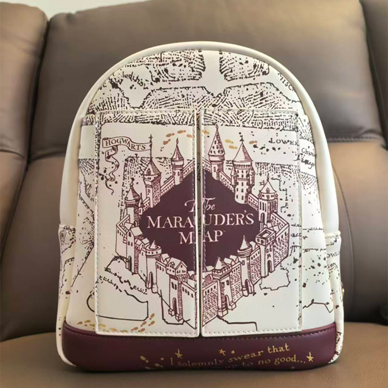 ハリー・ポッター地図柄プリントコスプレ女性用ダブルストラップ - Women Accessories Bag のレビューと価格
