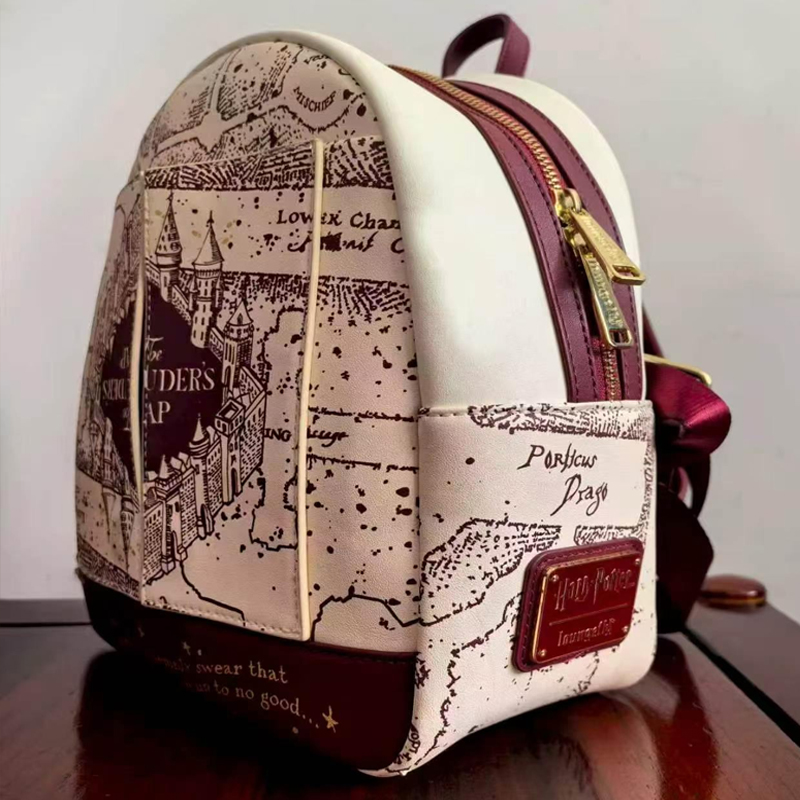 ハリー・ポッター地図柄プリントコスプレ女性用ダブルストラップ - Women Accessories Bag のレビューと価格