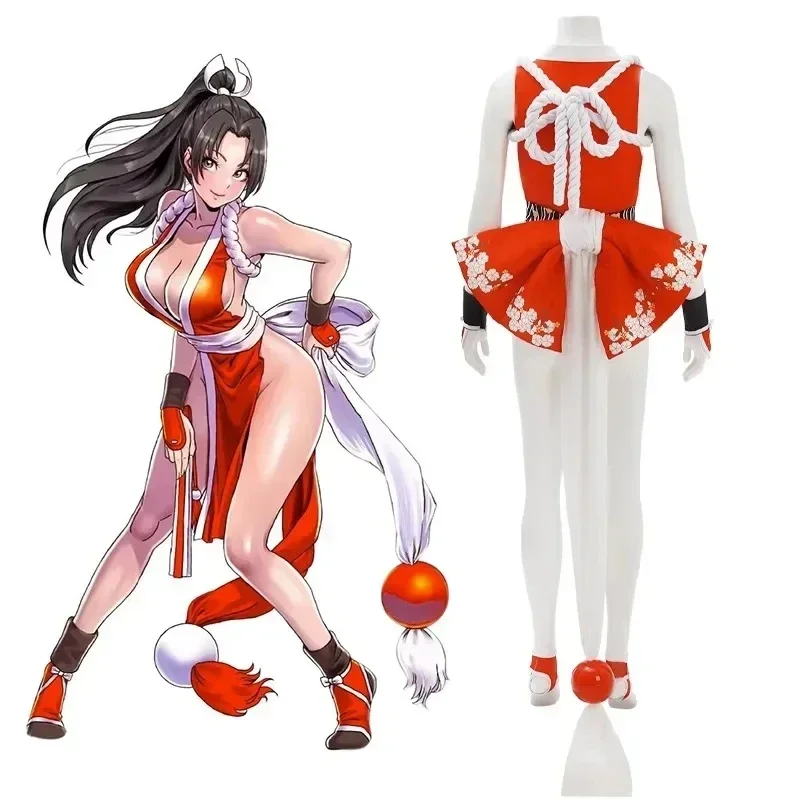 2026年新作女性用忍者テーマコスプレ衣装、赤い着物セット、 - Women'S Red Accessories のレビューと価格