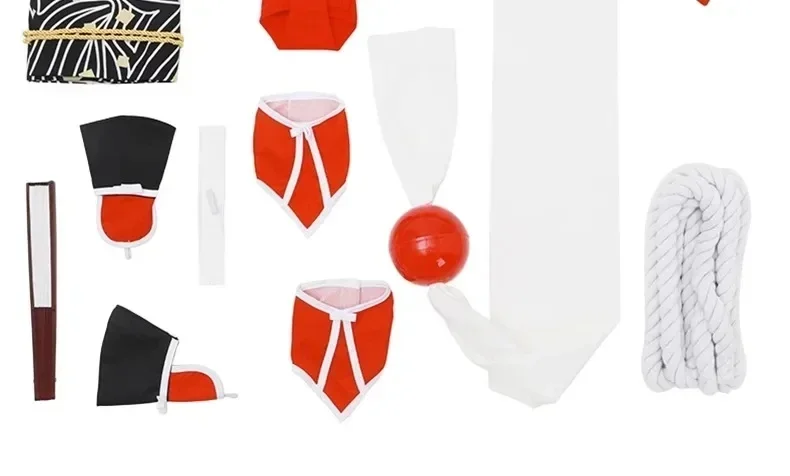 2026年新作女性用忍者テーマコスプレ衣装、赤い着物セット、 - Women'S Red Accessories のレビューと価格