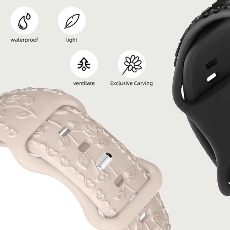アップルウォッチ用刻印シリコンストラップ,ブレスレット,44 - Women'S Accessories Nike のレビューと価格
