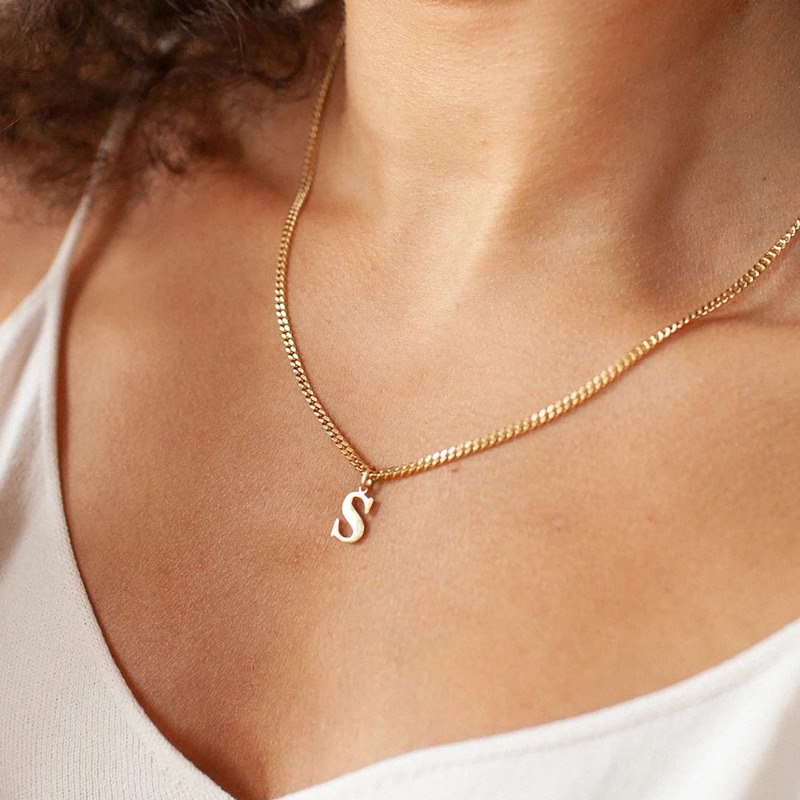 DIY カット英語アルファベットネックレスアクセサリー手作り - Women Accessories Name In English のレビューと価格
