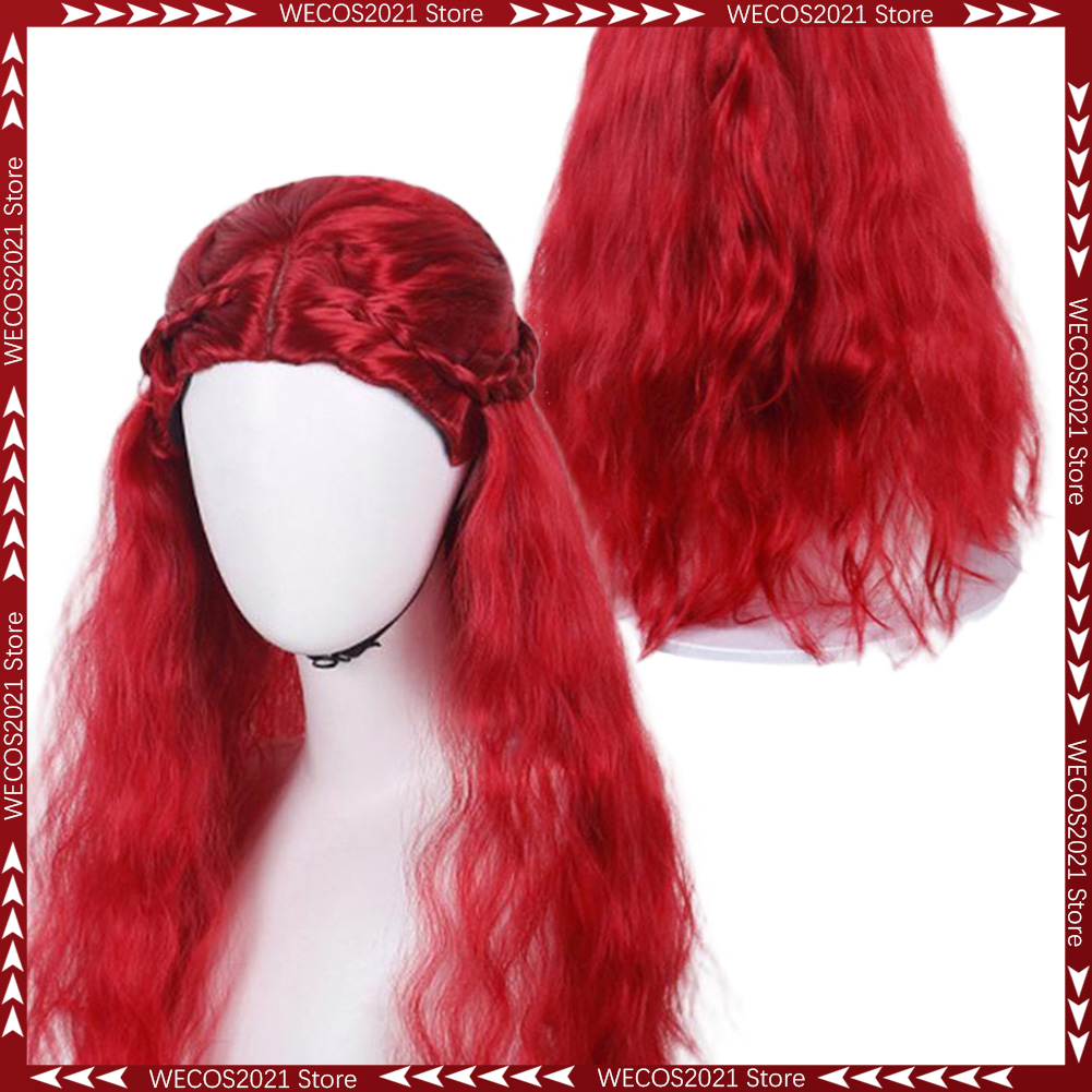変装映画子孫ライズ 5 レッドクイーンウィッグコスプレヘア女 - Women'S Red Accessories のレビューと価格