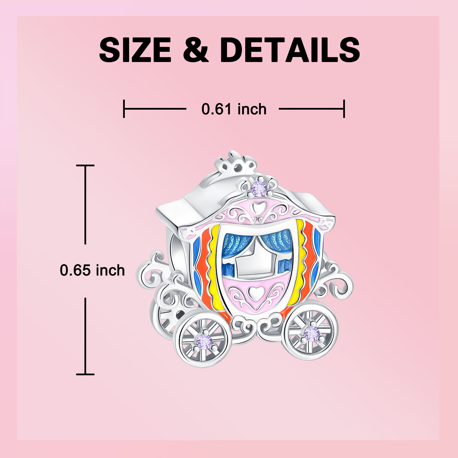 925スターリングシルバーチャーム、おとぎ話の馬車、プリンセ - Women'S Accessories Coach のレビューと価格