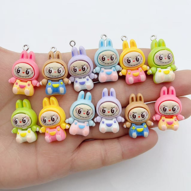 10 個かわいいウサギイチゴハウス樹脂チャーム素敵な漫画の動 - Women'S Key Accessories のレビューと価格